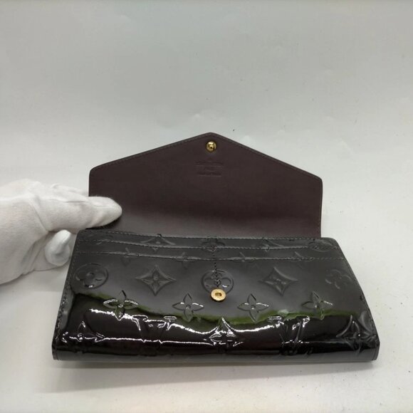 Louis Vuitton LV Long Wallet Brown Vernis 430-082325 - Picture 5 of 9